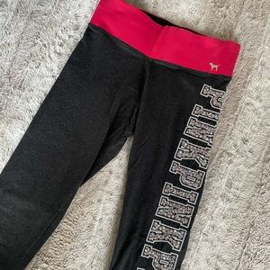 Pink Victoria’s Secret sequin leggings